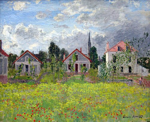 Houses at Argenteuil, 1873, Claude Monet