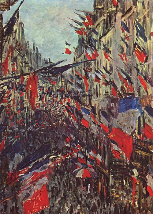 Rue Saint Denis, fête du 30 juin 1878, 1878, Claude Monet