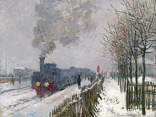 Le Train dans la neige, 1875, Claude Monet
