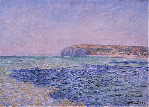 Shadows on the Sea. The Cliffs at Pourville, 1882, Claude Monet