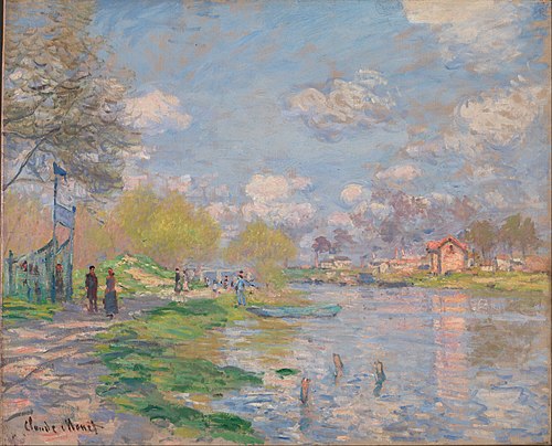 Spring by the Seine, 1878, Claude Monet