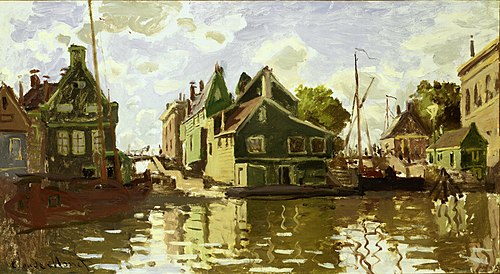 Canal à Zaandam, 1871, Claude Monet