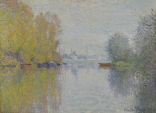 Automne sur la Seine, Argenteuil, 1873, Claude Monet