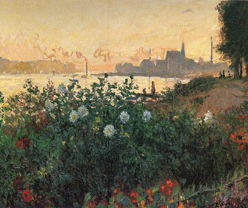 Flowered Riverbank, Argenteuil, 1877, Claude Monet