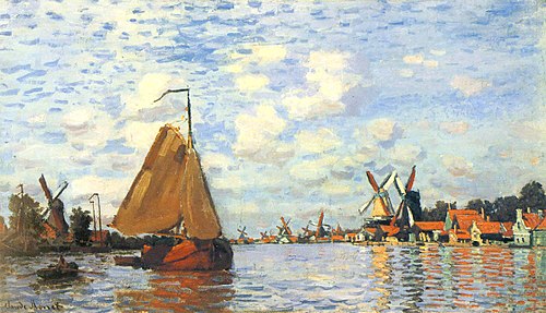 La Zaan à Zaandam, 1871, Claude Monet