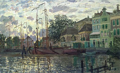 The Dam at Zaandam, 1871, Claude Monet