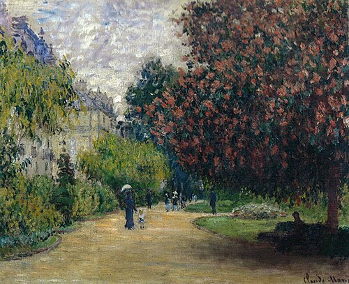 Monceau Park, 1876, Claude Monet