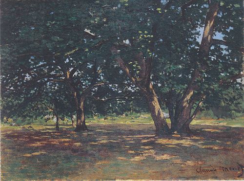 Forêt de Fontainebleau, 1865, Claude Monet