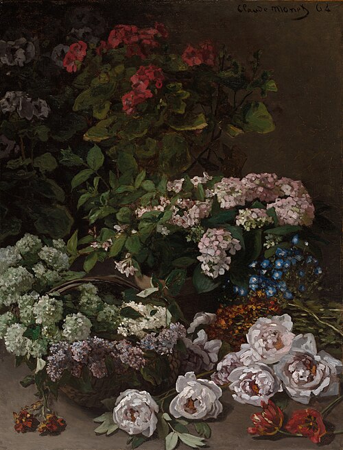 Spring Flowers, 1864, Claude Monet