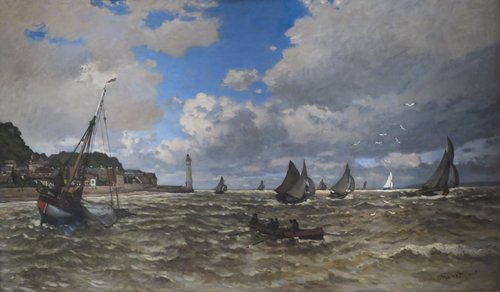 L'embouchure de la Seine à Honfleur, 1865, Claude Monet