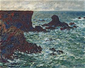 Rocks at Port-Coton, the Lion Rock, Belle Ile, 1886, Claude Monet