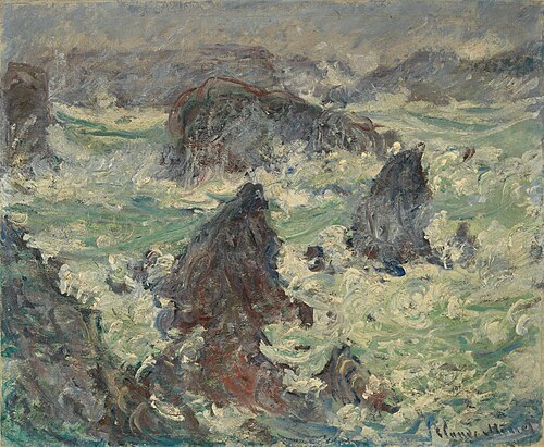 Tempête sur les Côtes de Belle-Île, 1886, Claude Monet