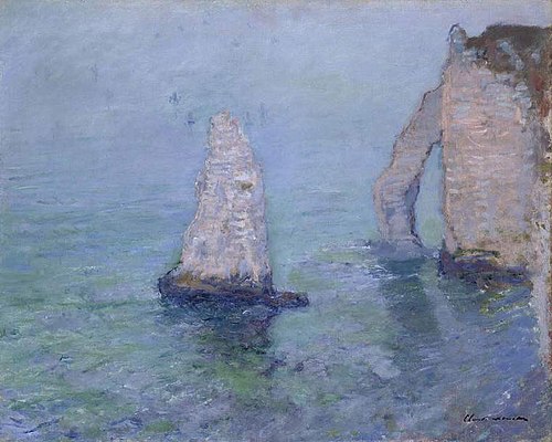 The Rock Needle and Porte d' Aval, Etretat, 1885, Claude Monet