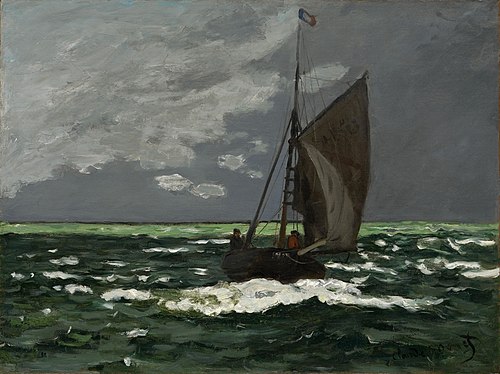 Seascape, Storm, 1866, Claude Monet