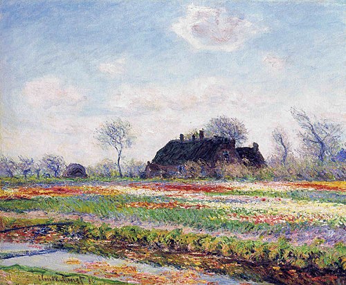 Tulip Fields at Sassenheim, 1886, Claude Monet