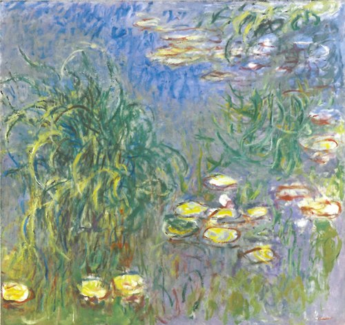 Nymphéas, bouquet d'herbes, 1915, Claude Monet