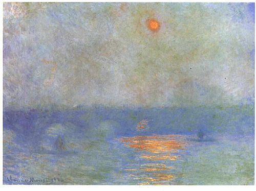 Waterloo Bridge: the Sun in a Fog, 1903, Claude Monet