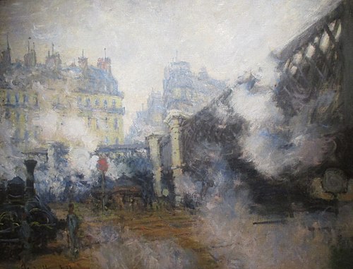 Le Pont de l'Europe, gare Saint-Lazare, 1877, Claude Monet