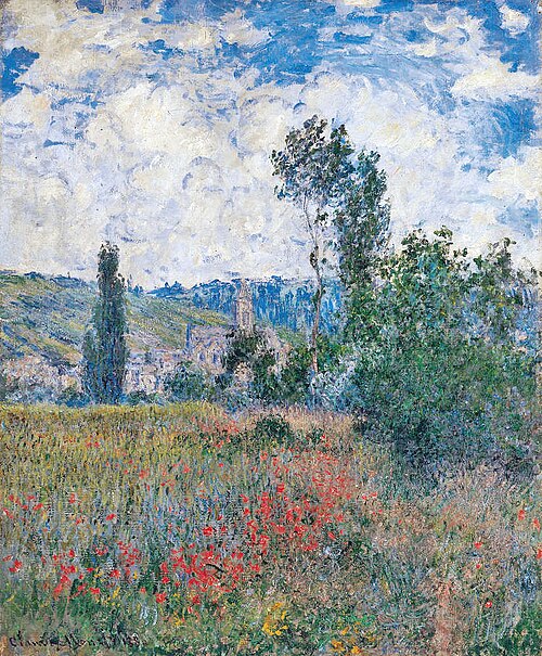 Poppy Field, 1880, Claude Monet