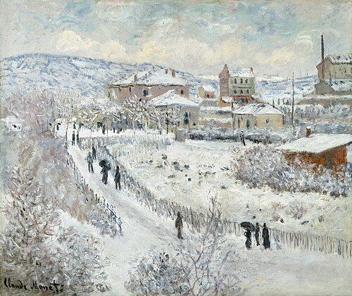 Effet de neige à ArgenteuilAlternate, 1875, Claude Monet