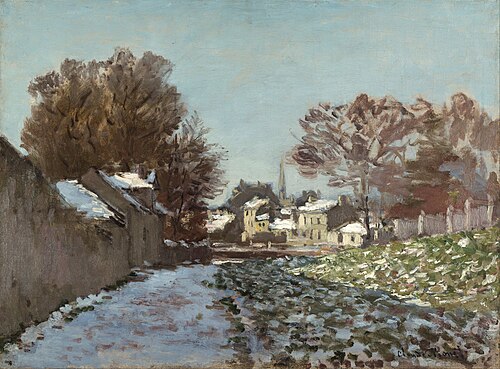 Neige à Argenteuil, 1875, Claude Monet