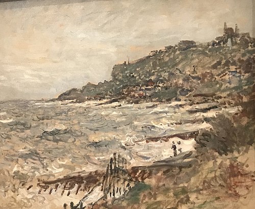 Falaise de Sainte-Adresse, temps gris, 1880, Claude Monet