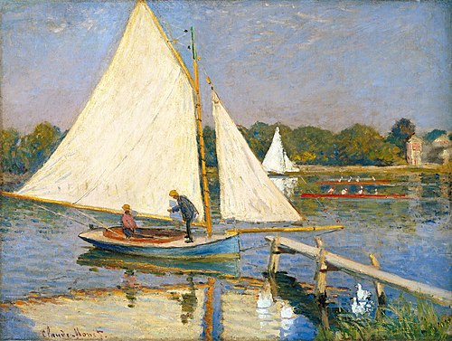 Les canotiers à Argenteuil, 1874, Claude Monet