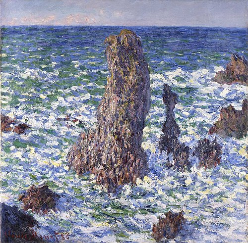 Les Pyramides de Port-Coton, effet de soleil, 1886, Claude Monet
