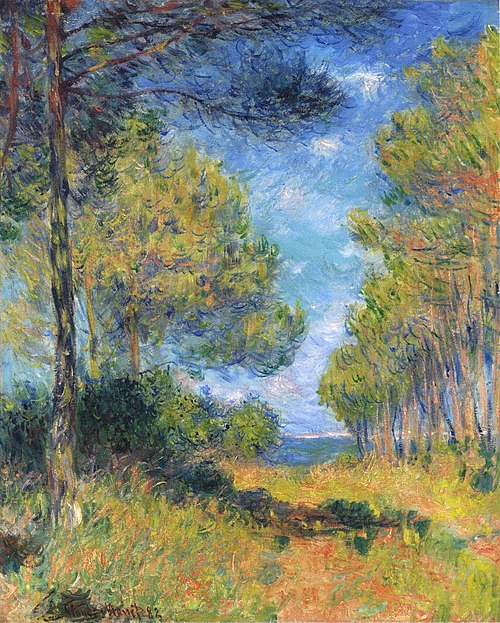 Allée de sapins à Varengeville, 1882, Claude Monet