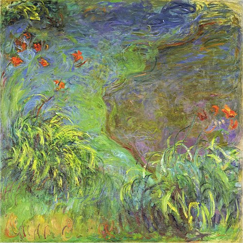 Hémérocalles au bord de l’eau, 1915, Claude Monet
