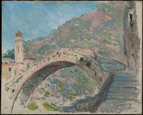 Bridge at Dolceacqua, 1884, Claude Monet