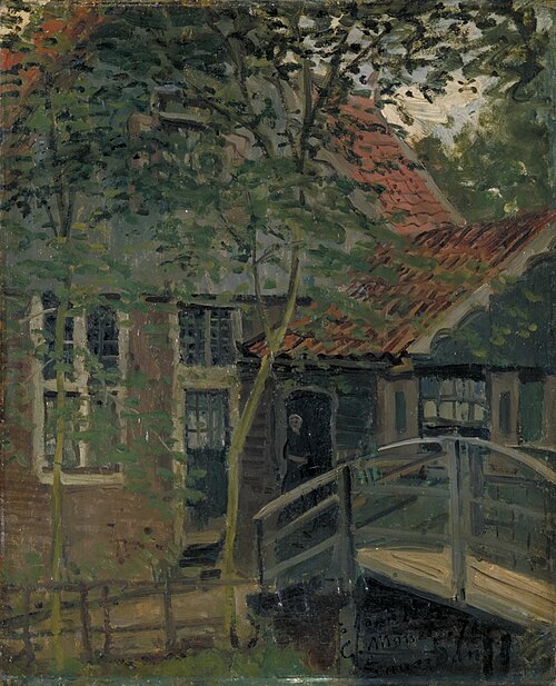 Passerelle à Zaandam, 1871, Claude Monet