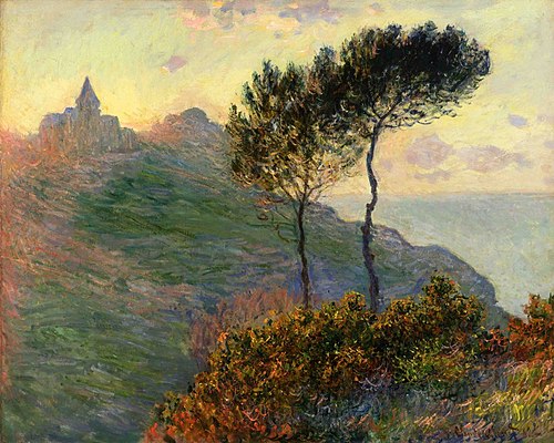 L'église de Varengeville à contre-jour, 1882, Claude Monet