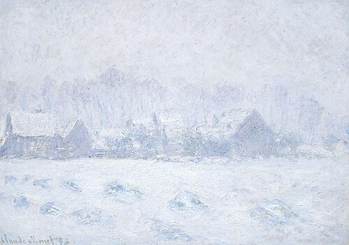 Effet de neige à Giverny, 1893, Claude Monet