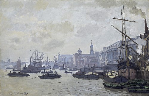 The Pool of London, 1871, Claude Monet