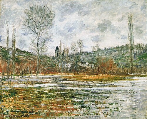 Vetheuil, Prairie inondée, 1881, Claude Monet