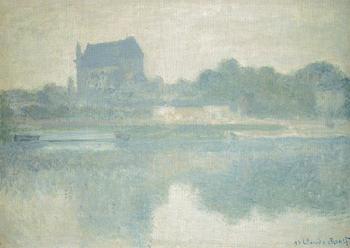 Vernon Church, Fog, 1894, Claude Monet