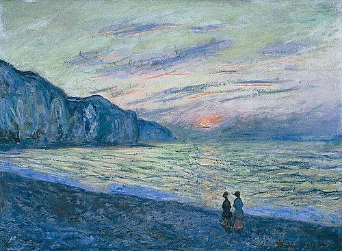 Coucher de soleil à Pourville, 1882, Claude Monet