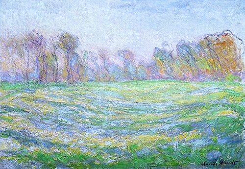 Prairie à Giverny, 1888, Claude Monet