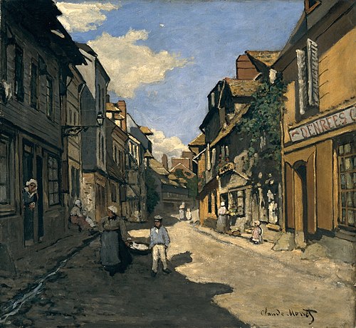 La rue de la Bavolle à Honfleur, 1864, Claude Monet
