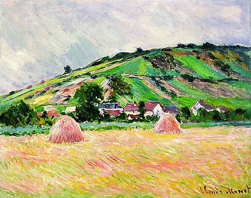 Vue de Giverny, 1886, Claude Monet