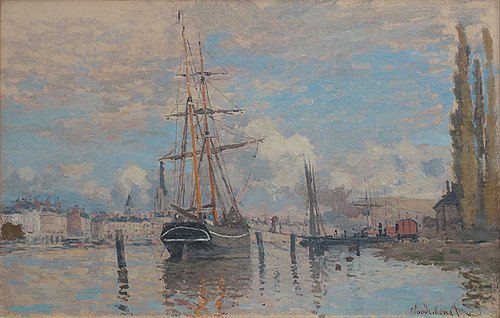 La Seine à Rouen, 1872, Claude Monet
