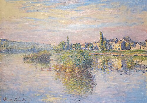 Bords de la Seine à Lavacourt, 1879, Claude Monet