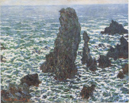 Les Pyramides de Port-Coton, Belle-Île-en-Mer, 1886, Claude Monet