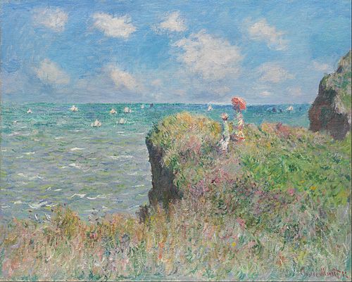 Promenade sur la falaise, Pourville, 1882, Claude Monet