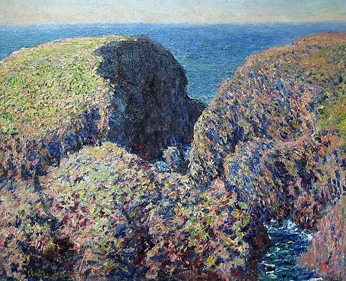 Bloc de rochers, Belle-Île, 1886, Claude Monet