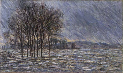 Hochwasser, 1881, Claude Monet