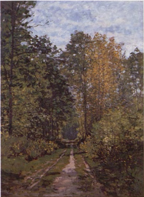 Chemin sous bois, 1865, Claude Monet