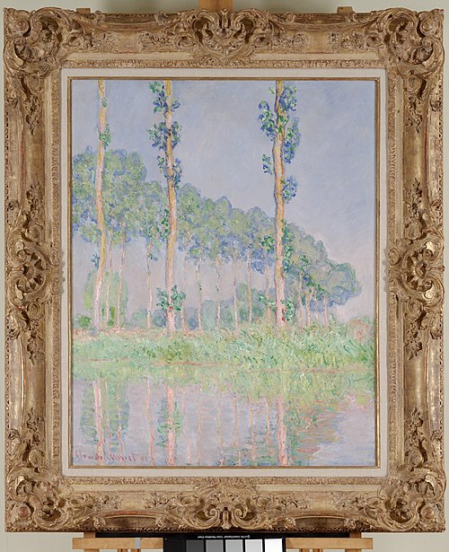 Poplars, Pink Effect, 1891, Claude Monet