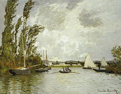Argenteuil Seen from the Small Branch of the Seine, 1872, Claude Monet
